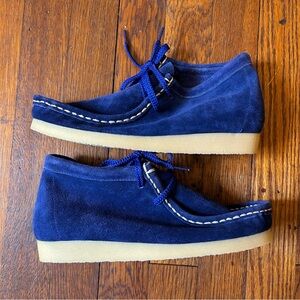Pepper Gate royal blue suede gum bottom Chukka boots fits women size 7